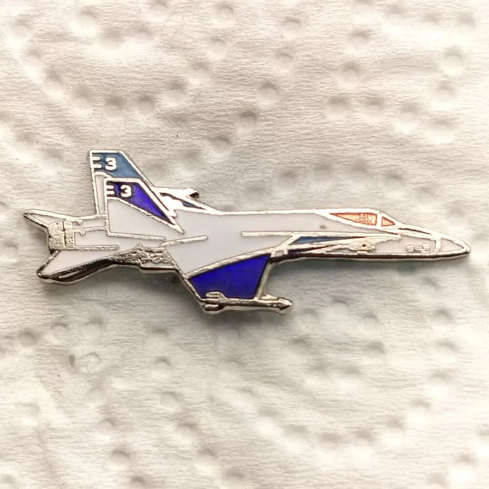 Fighter Jet Aircraft Lapel Pin E3 1.25